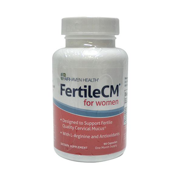 FertileCM for women vista frontal de suplemento alimenticio en presentación de 90 cápsulas