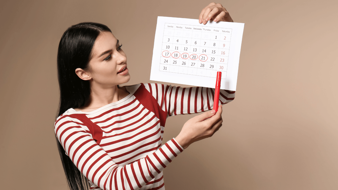 mujer calculando sus días de fertilidad