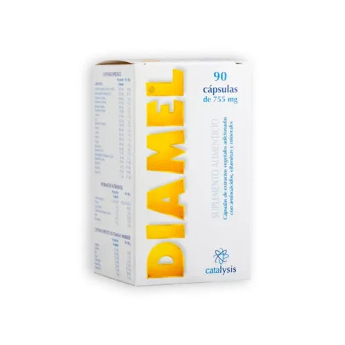 Diamel suplemento fertilidad, vista frente. De venta en Medifert.