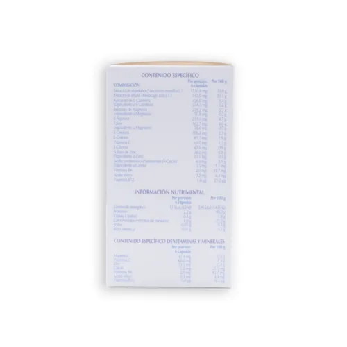 Diamel suplemento fertilidad, vista reverso. De venta en Medifert.