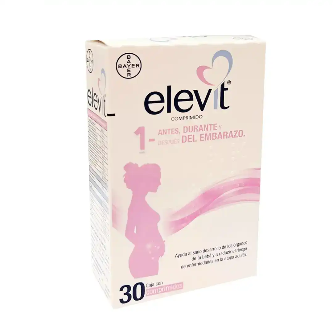 Elevit 1 con 30 comprimidos, medicamento de alta especialidad en fertilidad
