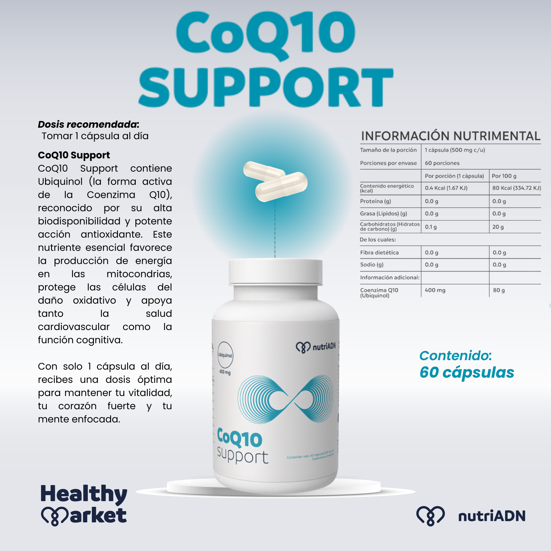 CoQ10 Support 60 caps / PRECIO DE LANZAMIENTO - Image 2